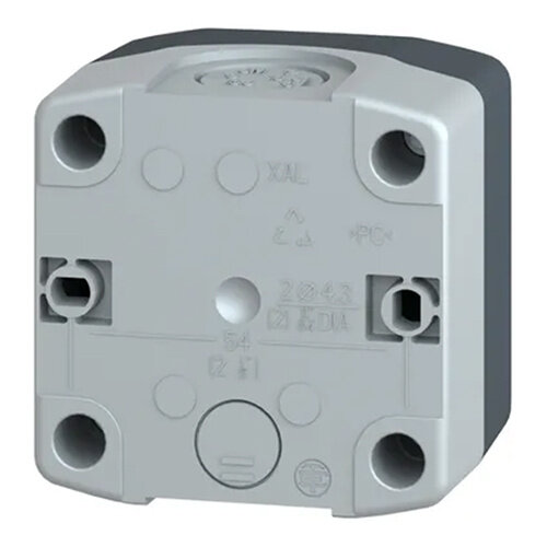 Schneider XALD01 drukknopkast leeg 1-gats grijs Harmony XAL-D