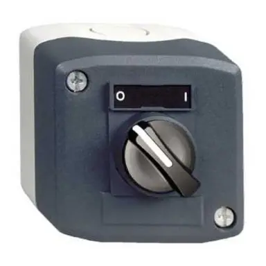 Schneider XALD134 drukknopkast 1-keuzeschakelaar 22mm donkergrijs IP65 Harmony XALD