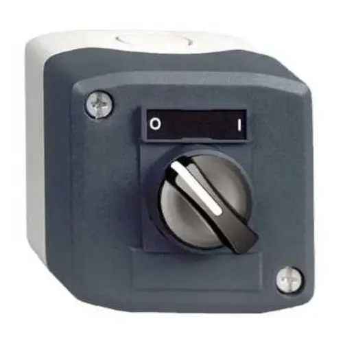 Schneider XALD134 drukknopkast 1-keuzeschakelaar 22mm donkergrijs IP65 Harmony XALD