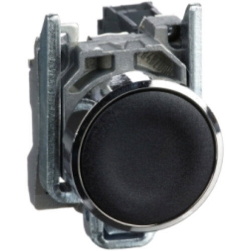 Schneider XB4BA21 drukknop terugverend zwart verzonken 22mm ongemarkeerd 1x NO contact