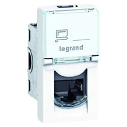Legrand 076573 Wcd mod.jack. 1v  Cat.6A  Wit