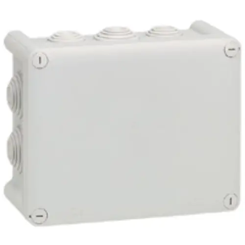 Legrand 092042 kabeldoos rechthoekig 130 x 175 x 81 mm met 10 invoeren IP55 grijs