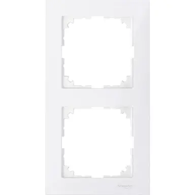 Schneider MTN4020-3619 M-Pure afdekraam 2V polarwit RAL9010 met logo