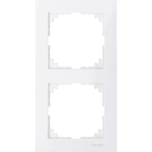 Schneider MTN4020-3619 M-Pure afdekraam 2V polarwit RAL9010 met logo