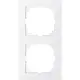 Schneider MTN4020-3619 M-Pure afdekraam 2V polarwit RAL9010 met logo