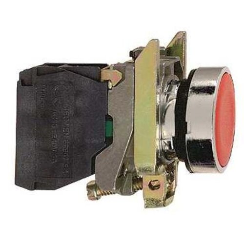 Schneider XB4BA42 drukknop terugverend rood verzonken 22mm ongemarkeerd 1x NC contact