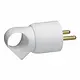 Legrand 050420 contactstop met CEE 7/6 stekker en trekoog recht wit