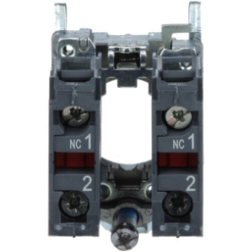 Schneider ZB4BZ104 lichaam - contactblok voor drukknop 22mm + 2x NC contactelement