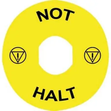 Schneider ZBY8330 Tekstschild EMERGENCY STOP Ge