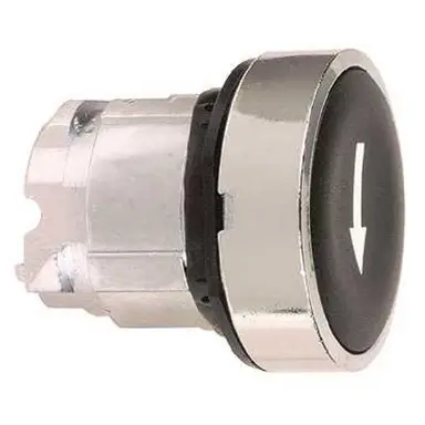 Schneider ZB4BA335 drukknop terugverend zwart verzonken 22mm met pijl-symbool
