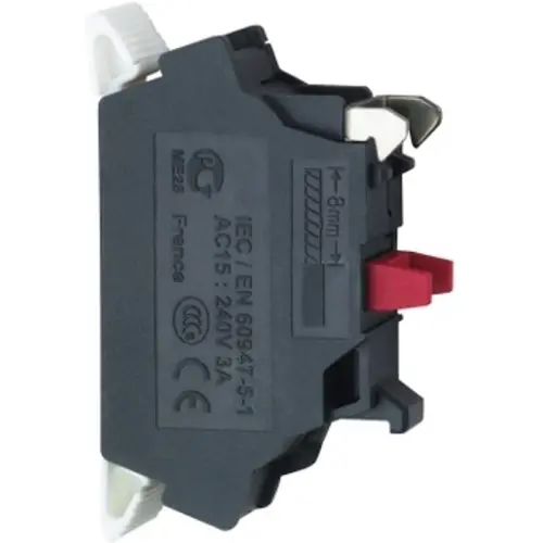 Schneider ZBE1025 hulpcontactblok - contactelement Harmony XB5 22mm 1xNC contact frontmontage + veerklemmen