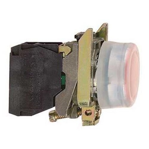 Schneider XB4BP42 drukknop terugvering ongemarkeerd 22mm rood 1xNC contact