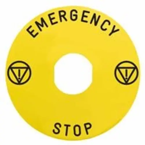 Schneider ZBY9330M etiket emercencystop 60mm zbz