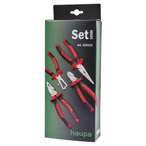 Haupa 220123 tangenset met 4-tangen VDE 1000V