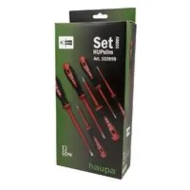 Haupa 102999 schroevendraaierset PH 1/2 sleuf 3,5/4/5,5/6,5 VDE 1000V slim 2C 6-delig