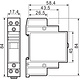 Finder 20.21.8.012.4000 impulsrelais modulair 16A type2 1-maakcontact AC50/60Hz 12V AgSnO2