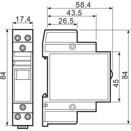 Finder 20.21.8.024.4000 impulsrelais modulair 16A type2 1-maakcontact AC50/60Hz 24V AgSnO2