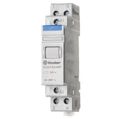Finder 22.24.9.024.4000 magn. schak. 20a (ac1) 2v 2
