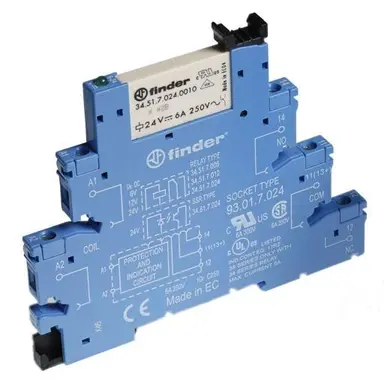 Finder 38.51.7.012.0050 hulprelais 6a 1w 12vdc