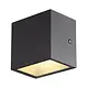 SLV 1002032 wandarmatuur LED 11W outdoor IP44 SITRA CUBE WL antraciet 3000K