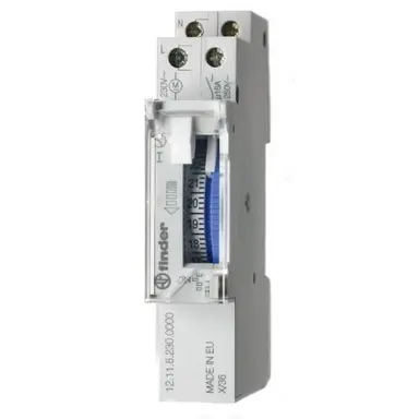 Finder 12.11.8.230.1000 schakelklok anal. dag 1-kan.