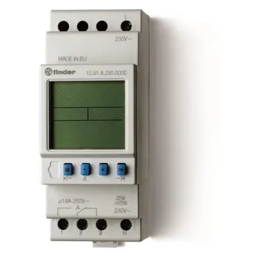 Finder 12.91.8.230.0000 schakelklok digi. week 1-kan.