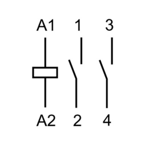 Finder 22.32.0.230.4320 magneetschakelaar 25A AC 50/60Hz 2x maakcontact 230V-spoelspanning AgSnO2