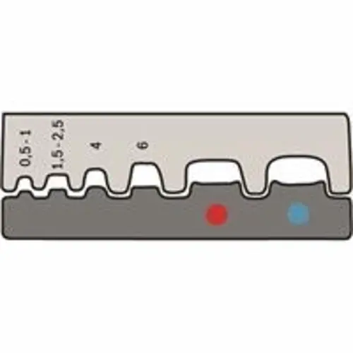 Haupa 210784/E persinzetstuk voor geïsoleerde perskabelschoenen 0,5 - 2,5 mm2 - adereindhulzen 0,5 - 6 mm2