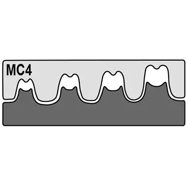 Haupa 211659/E persinzetstuk 2,5 - 6 mm2 voor fotovoltaiek multi-contacten MC4