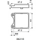 Finder 062.10 montageadapter M4 voor relais type 62.3 - 62.8 - 62.9 Serie62