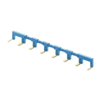 Finder 022.18 kambrug - doorverbindstrip 8-voudig 17,5mm breed 10A/250V blauw