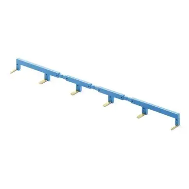 Finder 022.26 kambrug - doorverbindstrip 6-voudig 35mm breed 10A/250V blauw