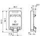 Finder 066.07 adapter voor 35mm railmontage aan kopzijde tbv relais type 66.82