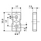 Finder 020.01 adapter voor paneelmontage 17,5mm breed