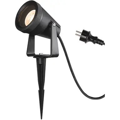 SLV 1004757 grondspot - prikspot SAMRINA SP zwart 1xGU10 IP65 outdoor