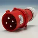 PCE 7024-6 CEE-contactstop 32A 4p Rood 6h