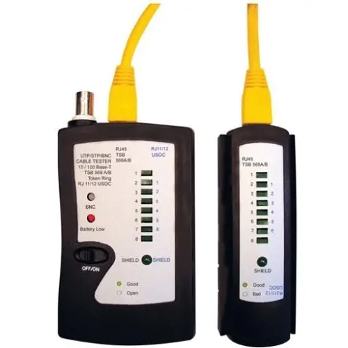 Klemko KNT-UTP kabeltester voor UTP en patchkabels RJ11-RJ12-RJ45