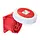 PCE 3252-6V wandcontactdoos CEE 5-polig 32A 400V rood 6h IP67