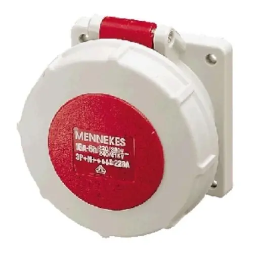 Mennekes CEE 228A Wcd CEE 16A 5p Rood 6h