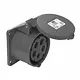 PCE 325-7V Wcd CEE 32A 5p Zwart 7h