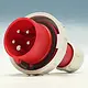 PCE 0152-6V CEE-contactstop 16A 5p Rood 6h