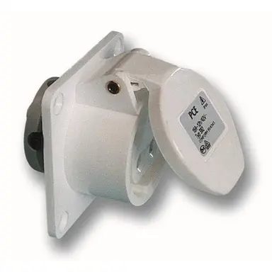 PCE 382-12F8V inbouw wandcontactdoos CEE 2-polig 16A 40-50V 12h wit IP44