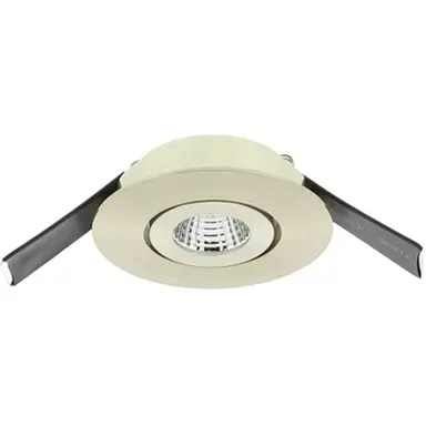 Klemko LCB-SPOT62R-EWW Lumiko Siena COB LED richtbare inbouwspot 3,3W/350ma 2700K RVS look 863721