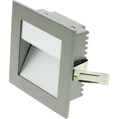 Klemko LED-IB-MR-WW wandinbouwspot Tilos LED 2,1W 3000K 90 x 90 mm grijs