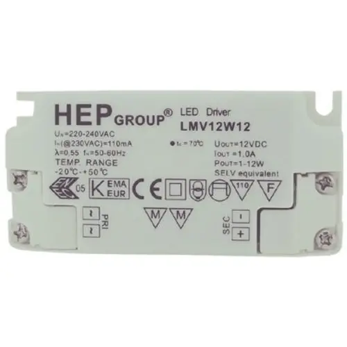 Klemko LB-LD-12V-12 LED driver  220-240v/12v 1-12W