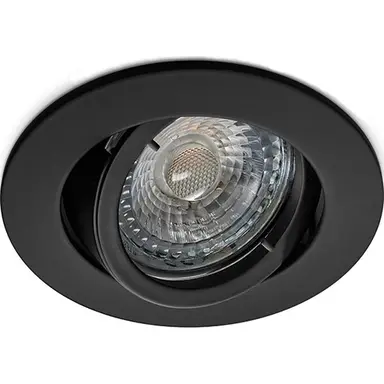 Norton HLKA ZWART GX5.3 inbouwspot kantelbaar IP20 GX5.3 fitting zwart (excl. lichtbron)