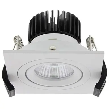 Klemko LD-7W-VK90-WW Lumiko 868677 LED inbouwspot Bolero 7W/700mA 30gr. 3000K 650lm vierkant kantelbaar