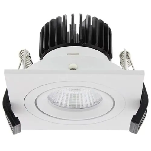 Klemko LD-7W-VK90-EWW LED inbouwspot Bolero 7W/700mA 30gr. 2700K 650lm vierkant kantelbaar 868675