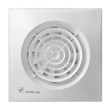 Soler & Palau SILENT 100 CHZ muurinbouwventilator met instelbare nalooptimer en hygrostaat SILENT - 100 CHZ wit