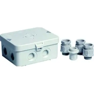 Attema AT2290 kabeldoos rechthoekig 120 x 95 x 45 voor 7-13 mm kabel incl. 3 wartels M20 IP65